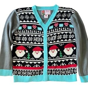 Christmas sweater Adorable vintage with a Santa design - a fun & festive…